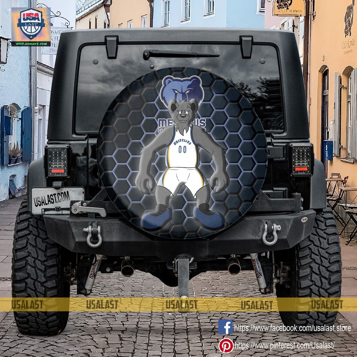 AMAZING Memphis Grizzlies NBA Mascot Spare Tire Cover