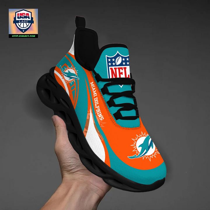 Miami Dolphins NFL Customized Max Soul Sneaker - Generous look