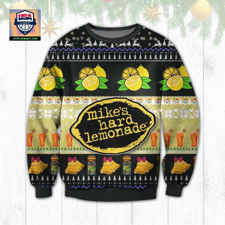 Mike's Hard Lemonande Ugly Christmas Sweater 2022 - Nice photo dude