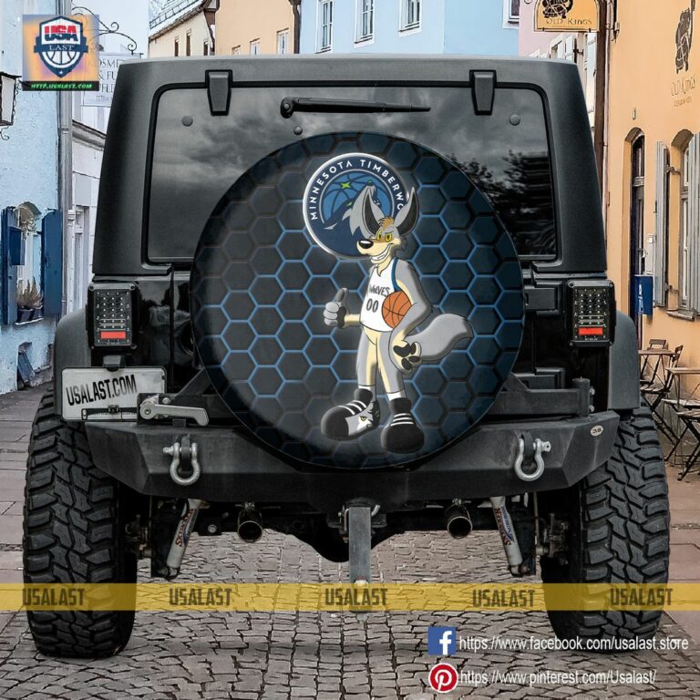 Minnesota Timberwolves NBA Mascot Spare Tire Cover - Good click