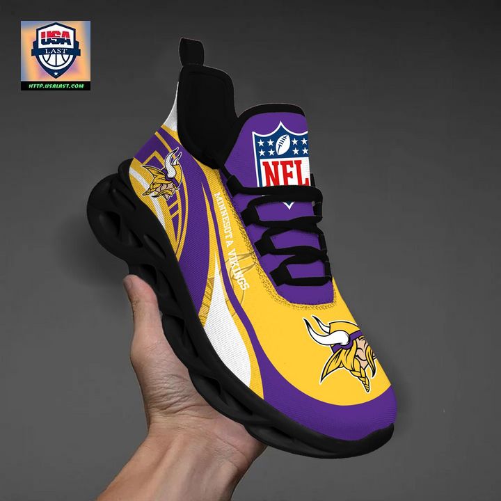 Minnesota Vikings NFL Customized Max Soul Sneaker - Stunning