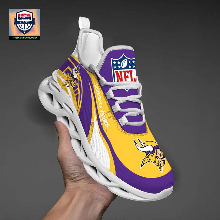 Minnesota Vikings NFL Customized Max Soul Sneaker - Nice shot bro