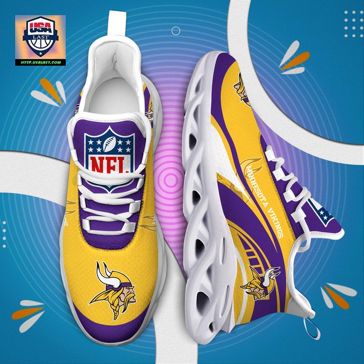 Minnesota Vikings NFL Customized Max Soul Sneaker - Royal Pic of yours