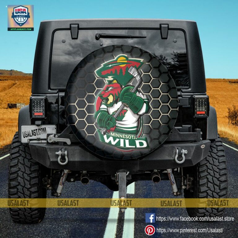 Minnesota Wild MLB Mascot Spare Tire Cover - Cutting dash