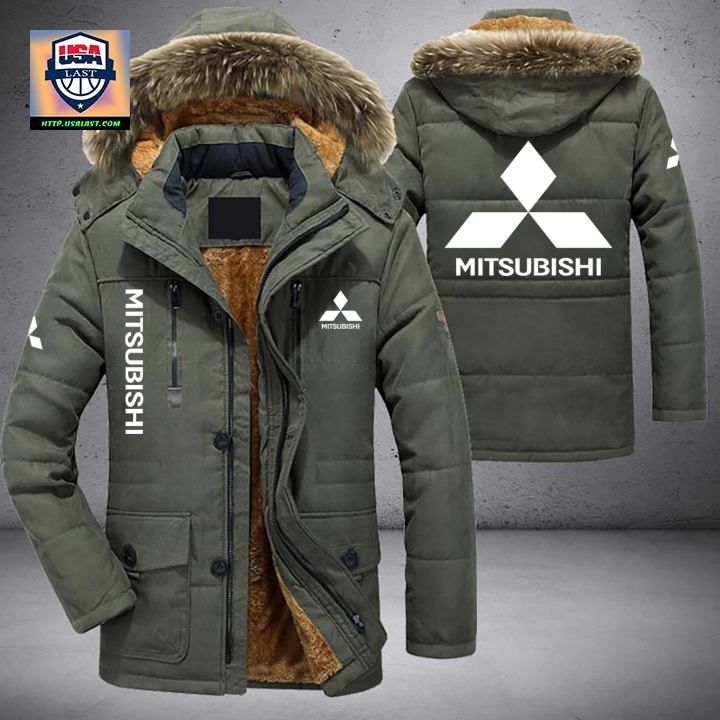 Mitsubishi Logo Brand Parka Jacket Winter Coat - Have you joined a gymnasium?