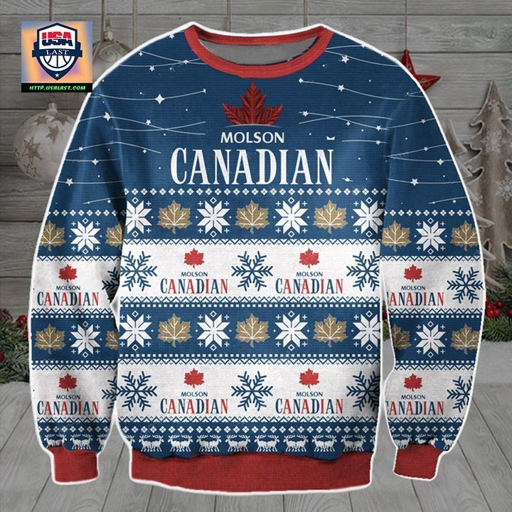 Molson Canadian Beer Ugly Christmas Sweater 2022