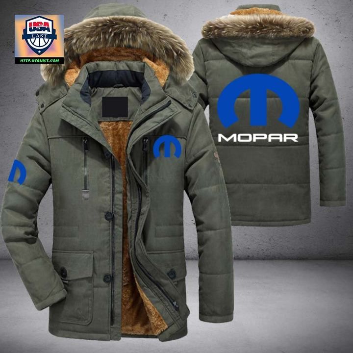 Mopar Car Brand Parka Jacket Winter Coat - Loving click
