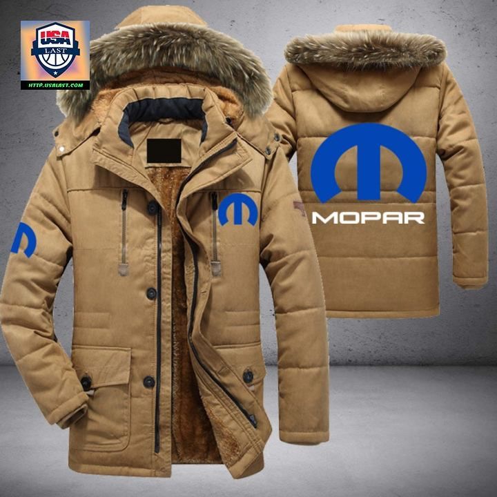 Mopar Car Brand Parka Jacket Winter Coat - You look different and cute