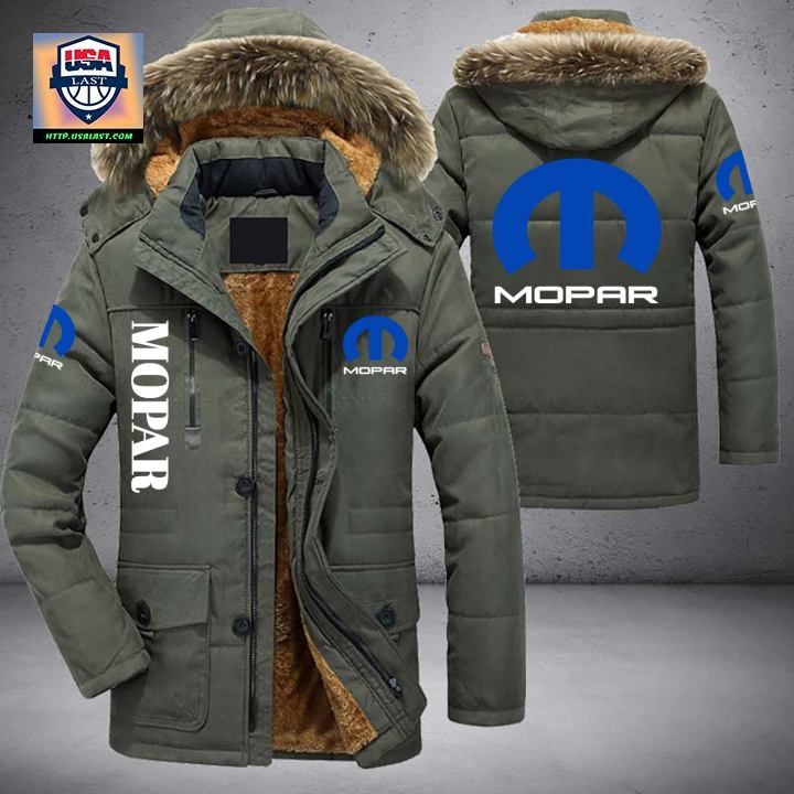 Mopar Logo Brand Parka Jacket Winter Coat - You look too weak