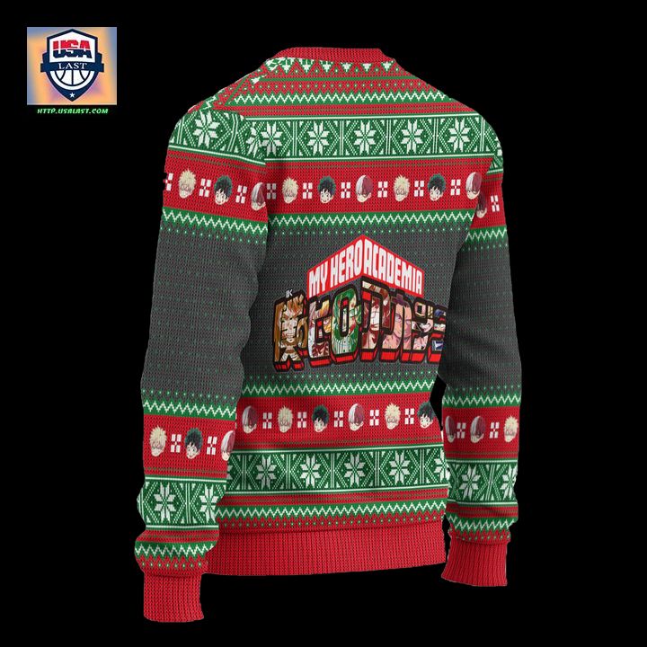 My Hero Academia Ugly Christmas Sweater Anime Xmas Gift - Nice elegant click