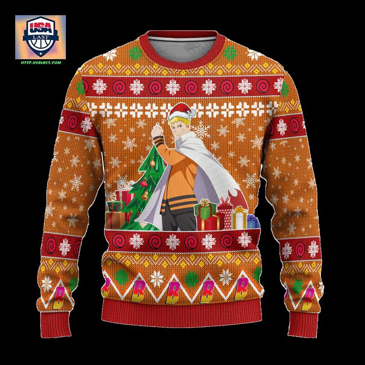 Naruto Uzumaki Anime Ugly Christmas Sweater Custom Boruto Xmas Gift