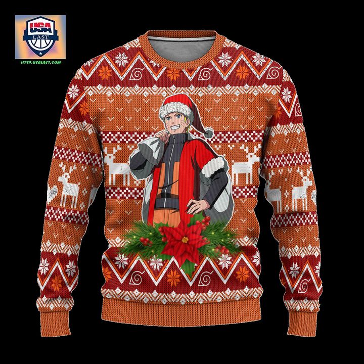 Naruto Uzumaki Ugly Christmas Sweater Custom Naruto Anime Xmas Gift