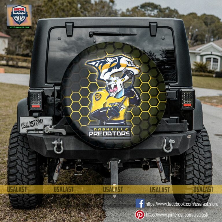 Nashville Predators MLB Mascot Spare Tire Cover - You look too weak