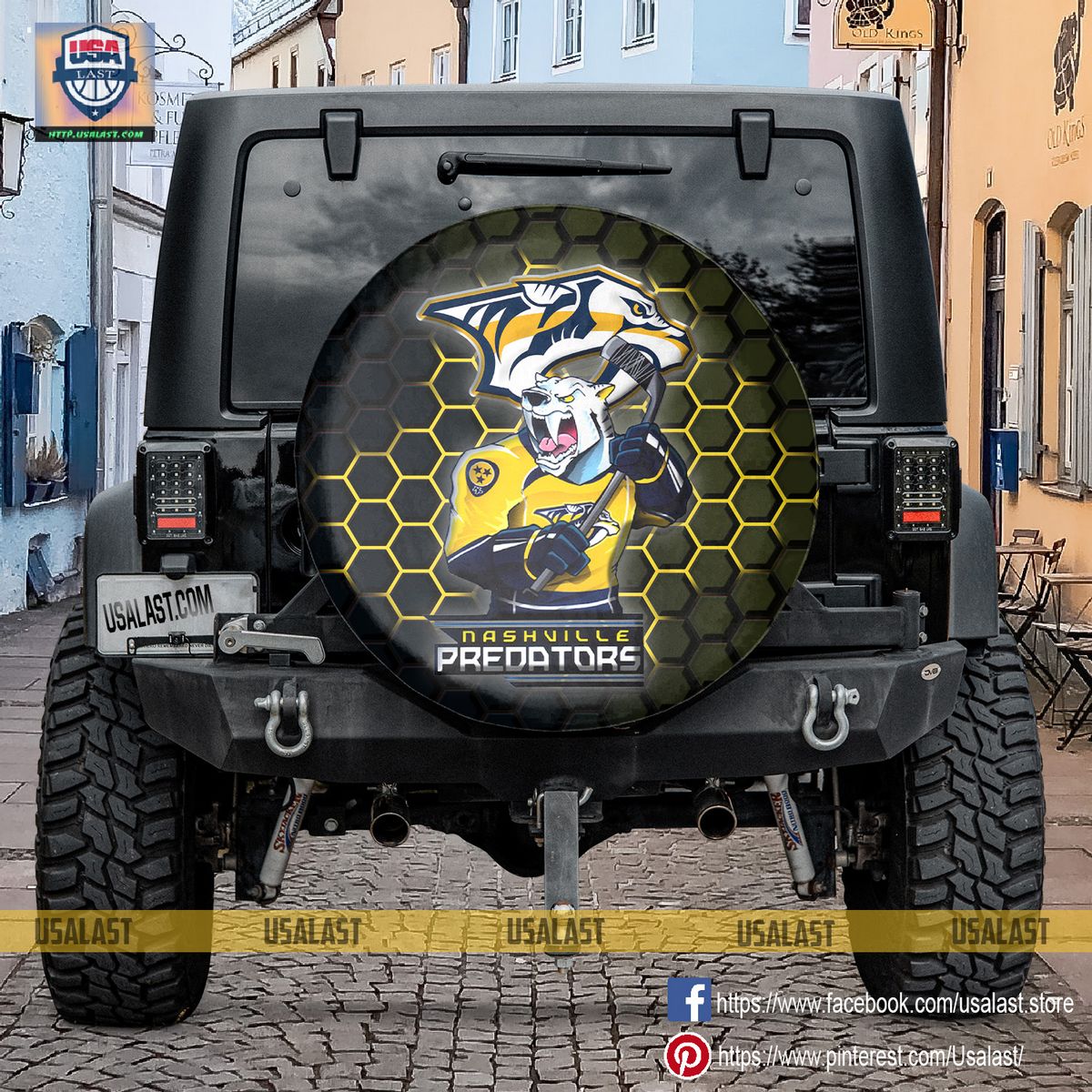 AMAZING Nashville Predators NHL Mascot Spare Tire Cover