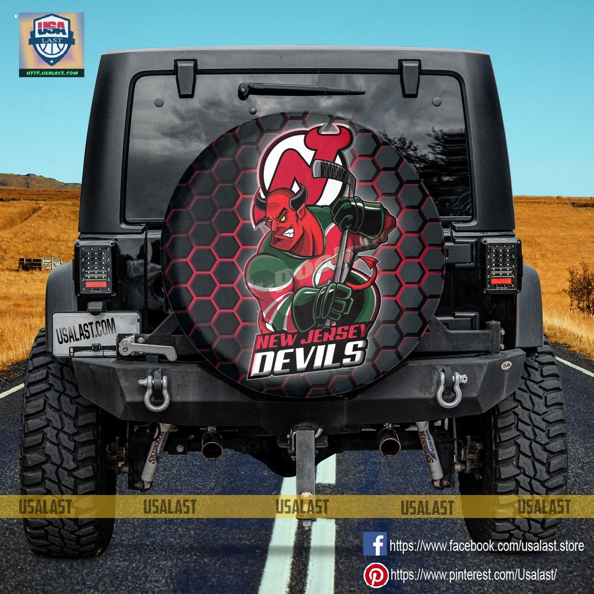 AMAZING New Jersey Devils NHL Mascot Spare Tire Cover