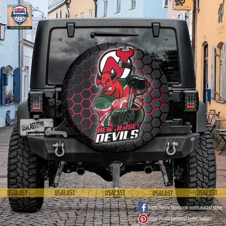 New Jersey Devils MLB Mascot Spare Tire Cover - Amazing Pic