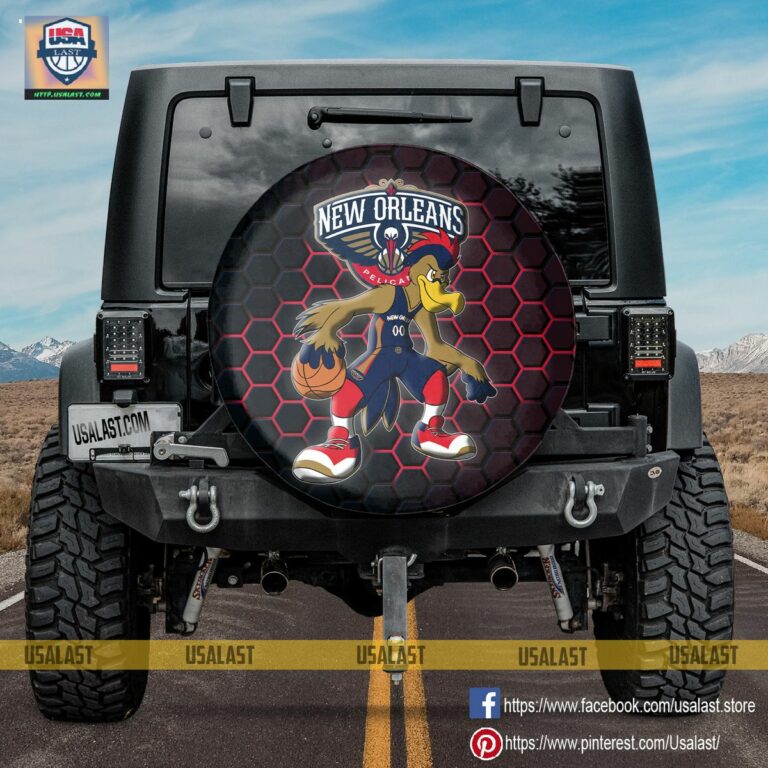 New Orleans Pelicans NBA Mascot Spare Tire Cover - Amazing Pic