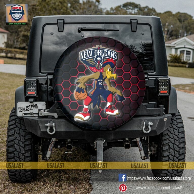 New Orleans Pelicans NBA Mascot Spare Tire Cover - Handsome as usual