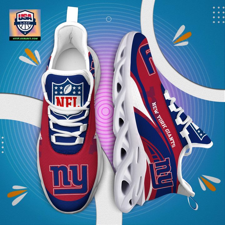 New York Giants NFL Customized Max Soul Sneaker - Coolosm