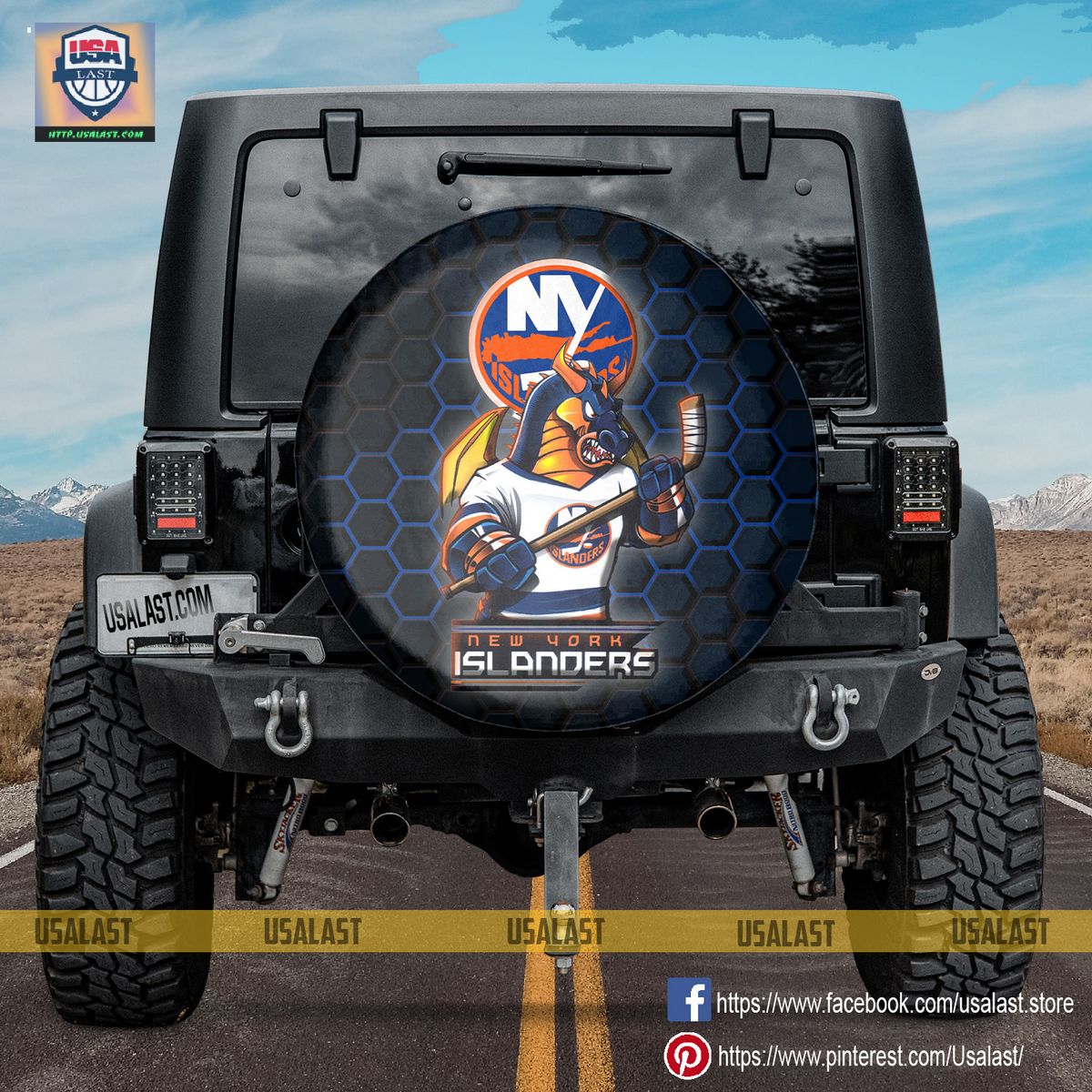 AMAZING New York Islanders NHL Mascot Spare Tire Cover