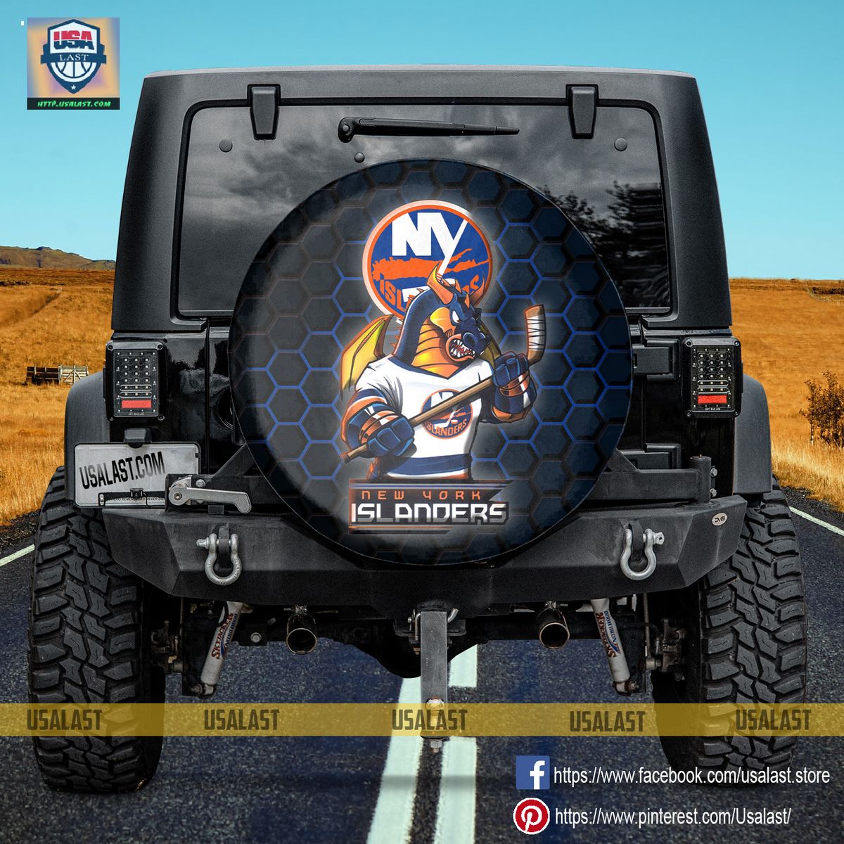 AMAZING New York Islanders NHL Mascot Spare Tire Cover