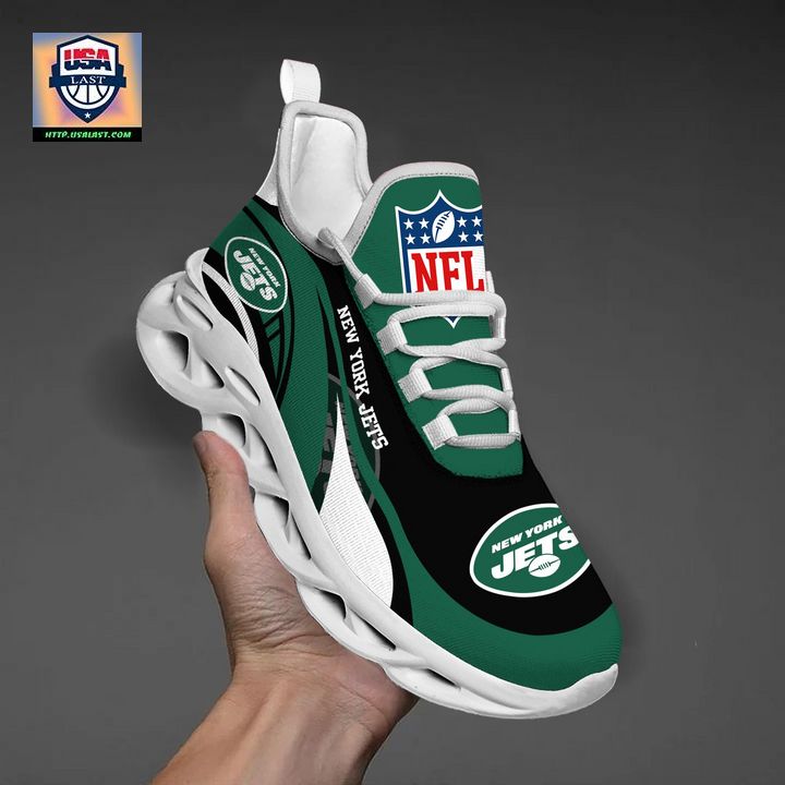 New York Jets NFL Customized Max Soul Sneaker - Nice shot bro