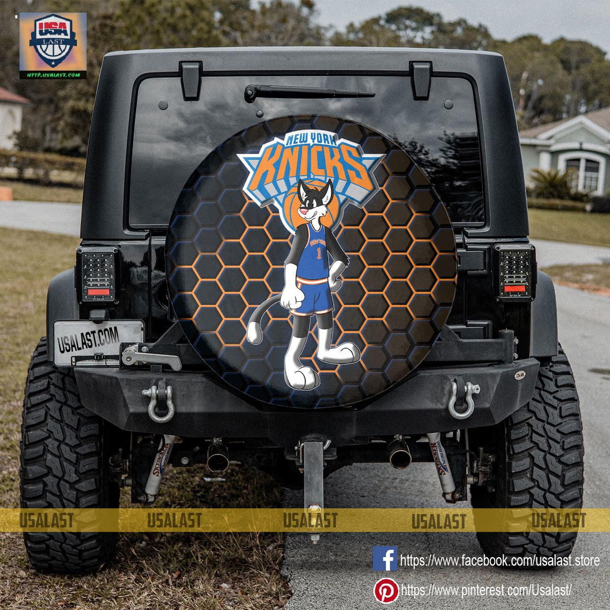 AMAZING New York Knicks NBA Mascot Spare Tire Cover