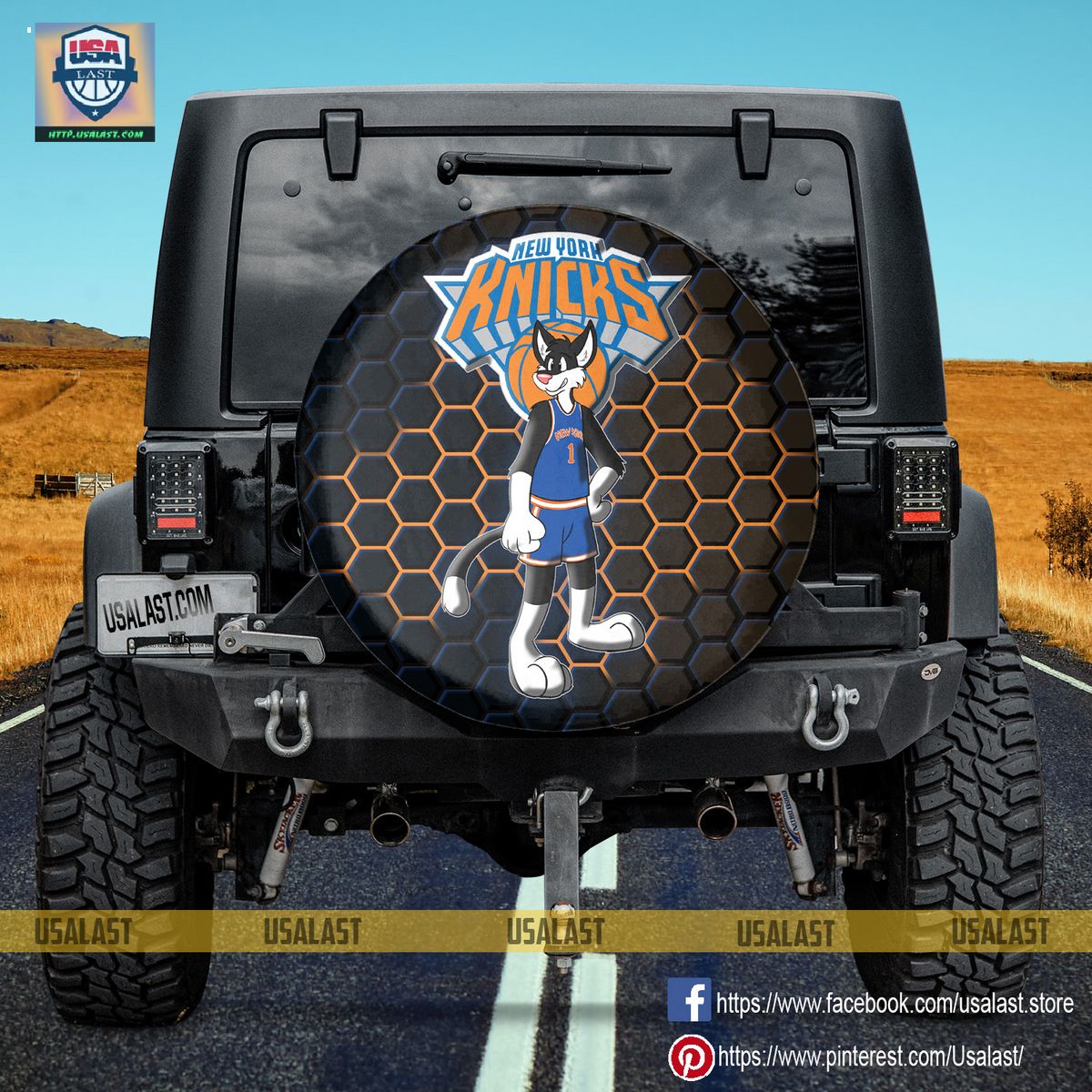 AMAZING New York Knicks NBA Mascot Spare Tire Cover