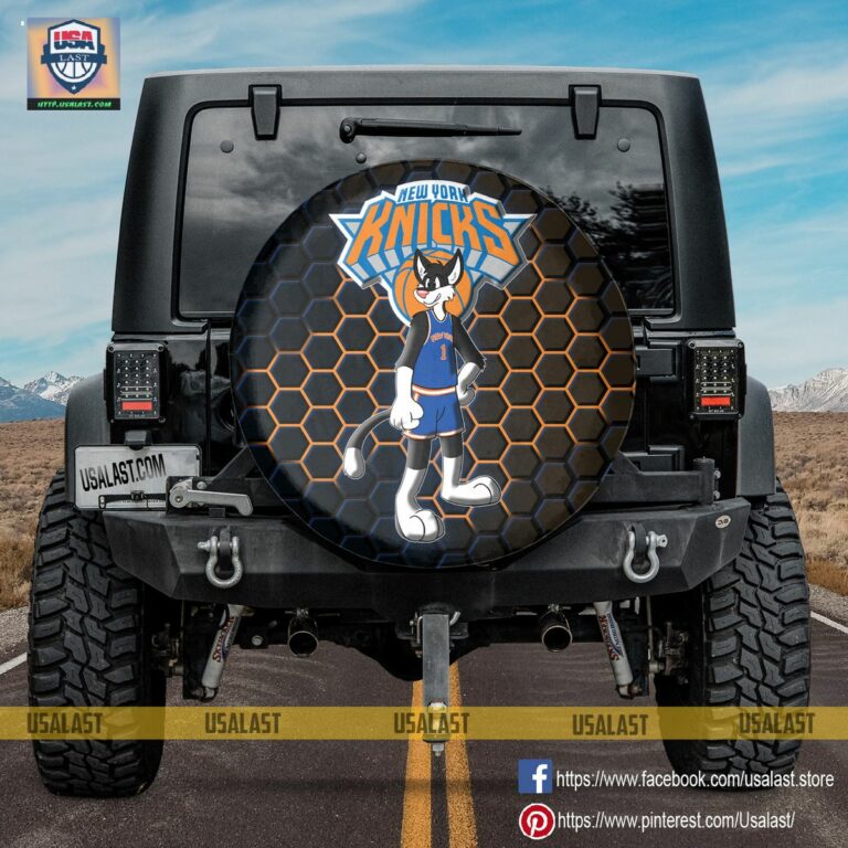 New York Knicks NBA Mascot Spare Tire Cover - Super sober