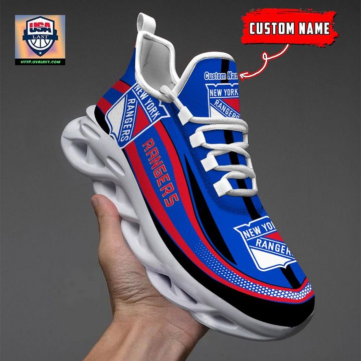 New York Rangers NHL Clunky Max Soul Shoes New Model - Nice Pic