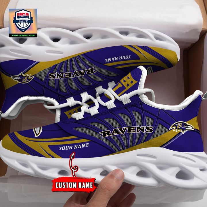 NFL Baltimore Ravens Personalized Max Soul Chunky Sneakers V1 - Speechless