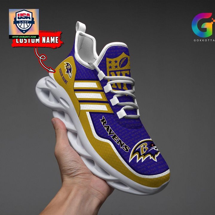 NFL Baltimore Ravens Personalized Max Soul Chunky Sneakers V1 - It is too funny