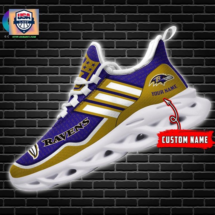 NFL Baltimore Ravens Personalized Max Soul Chunky Sneakers V1 - Super sober
