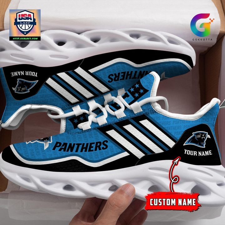 NFL Carolina Panthers Personalized Max Soul Chunky Sneakers V1 - Wow, cute pie