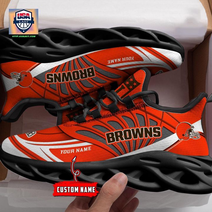 NFL Cleveland Browns Personalized Max Soul Chunky Sneakers V1 - Wow, cute pie