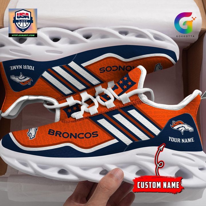 NFL Denver Broncos Personalized Max Soul Chunky Sneakers V1 - Generous look