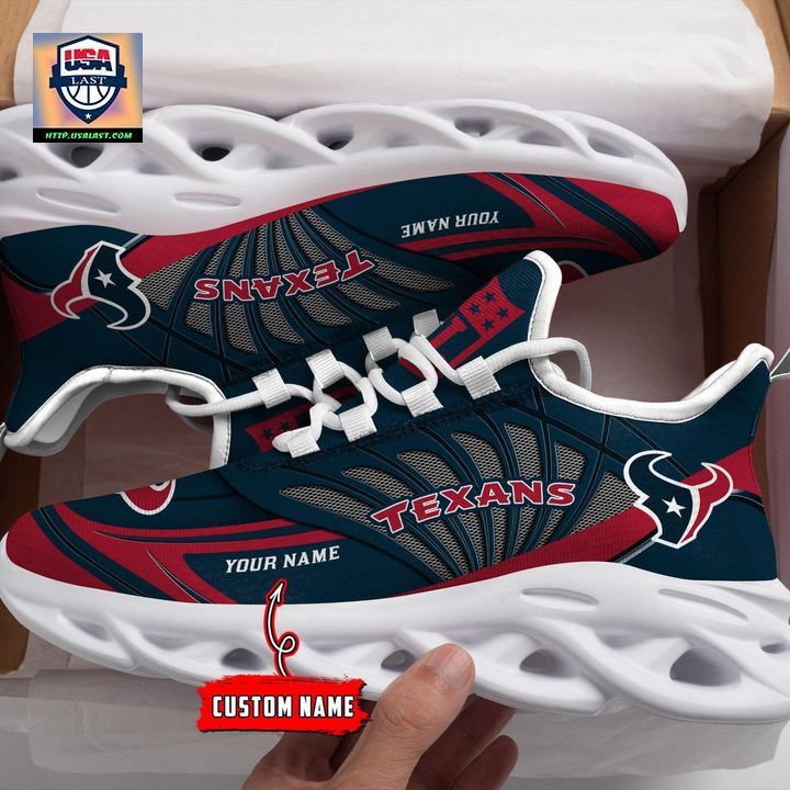NFL Houston Texans Personalized Max Soul Chunky Sneakers V1 - Good look mam