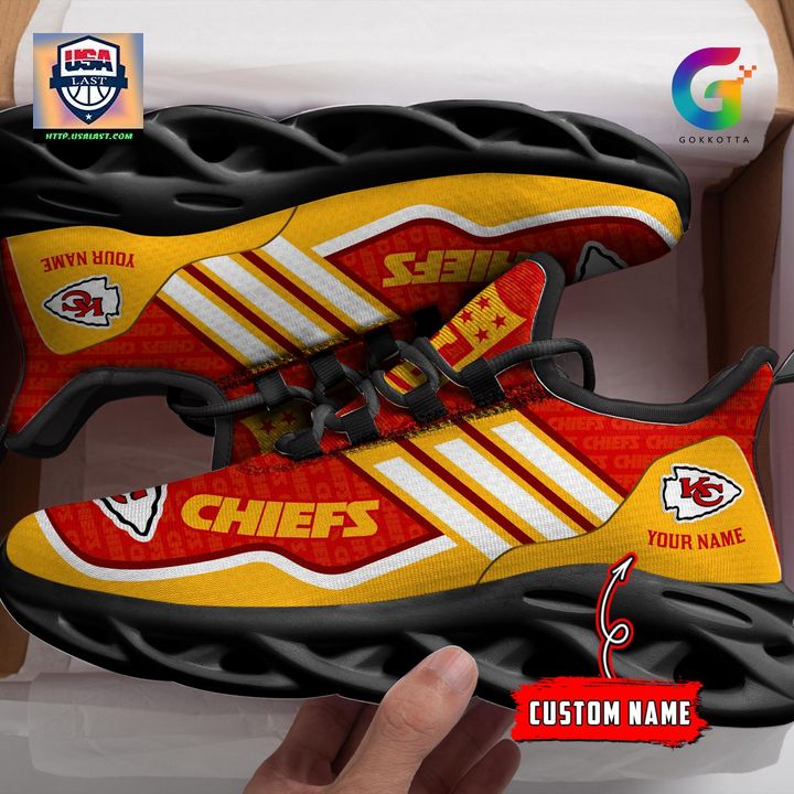 NFL Kansas City Chiefs Personalized Max Soul Chunky Sneakers V1 - Sizzling