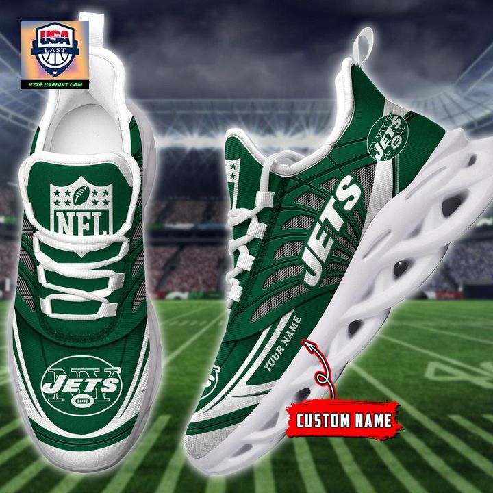 NFL New York Jets Personalized Max Soul Chunky Sneakers V1 - Generous look