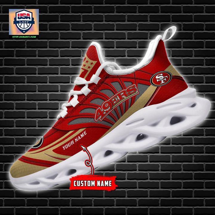 NFL San Francisco 49ers Personalized Max Soul Chunky Sneakers V1 - Cool DP