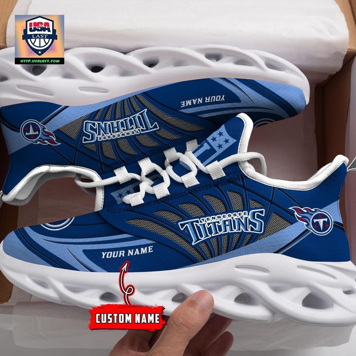NFL Tennessee Titans Personalized Max Soul Chunky Sneakers V1 - Generous look