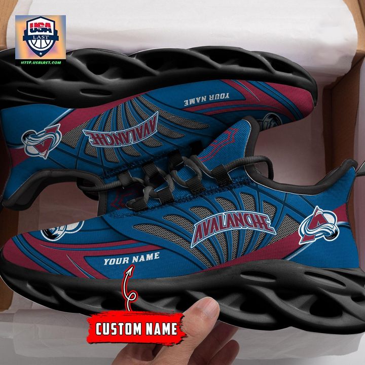 NHL Colorado Avalanche Personalized Max Soul Chunky Sneakers V1 - Generous look