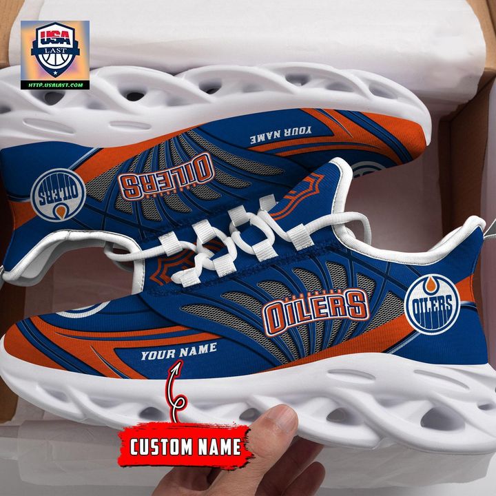 NHL Edmonton Oilers Personalized Max Soul Chunky Sneakers V1 - Cutting dash