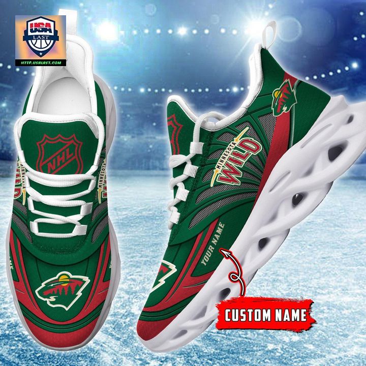 NHL Minnesota Wild Personalized Max Soul Chunky Sneakers V1 - Nice shot bro