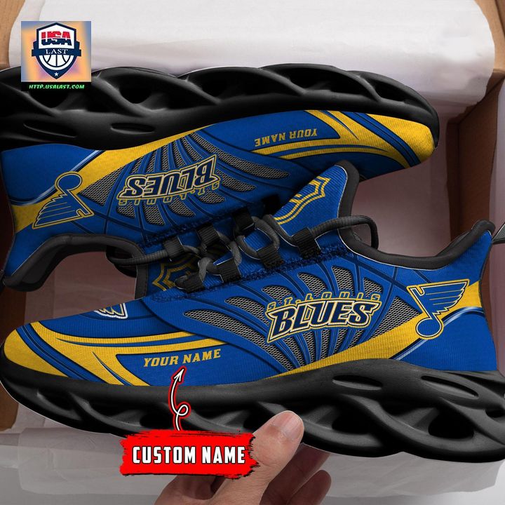 NHL St Louis Blues Personalized Max Soul Chunky Sneakers V1 - Best picture ever
