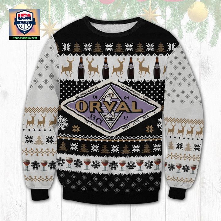 Orval Brewery Ugly Christmas Sweater 2022 - You look lazy