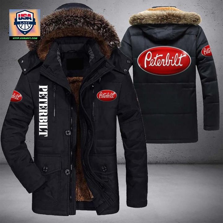 Peterbilt Logo Brand Parka Jacket Winter Coat - Good look mam