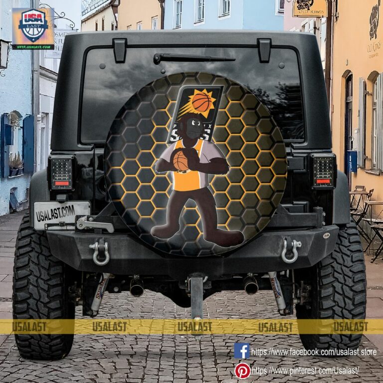 Phoenix Suns NBA Mascot Spare Tire Cover - Selfie expert