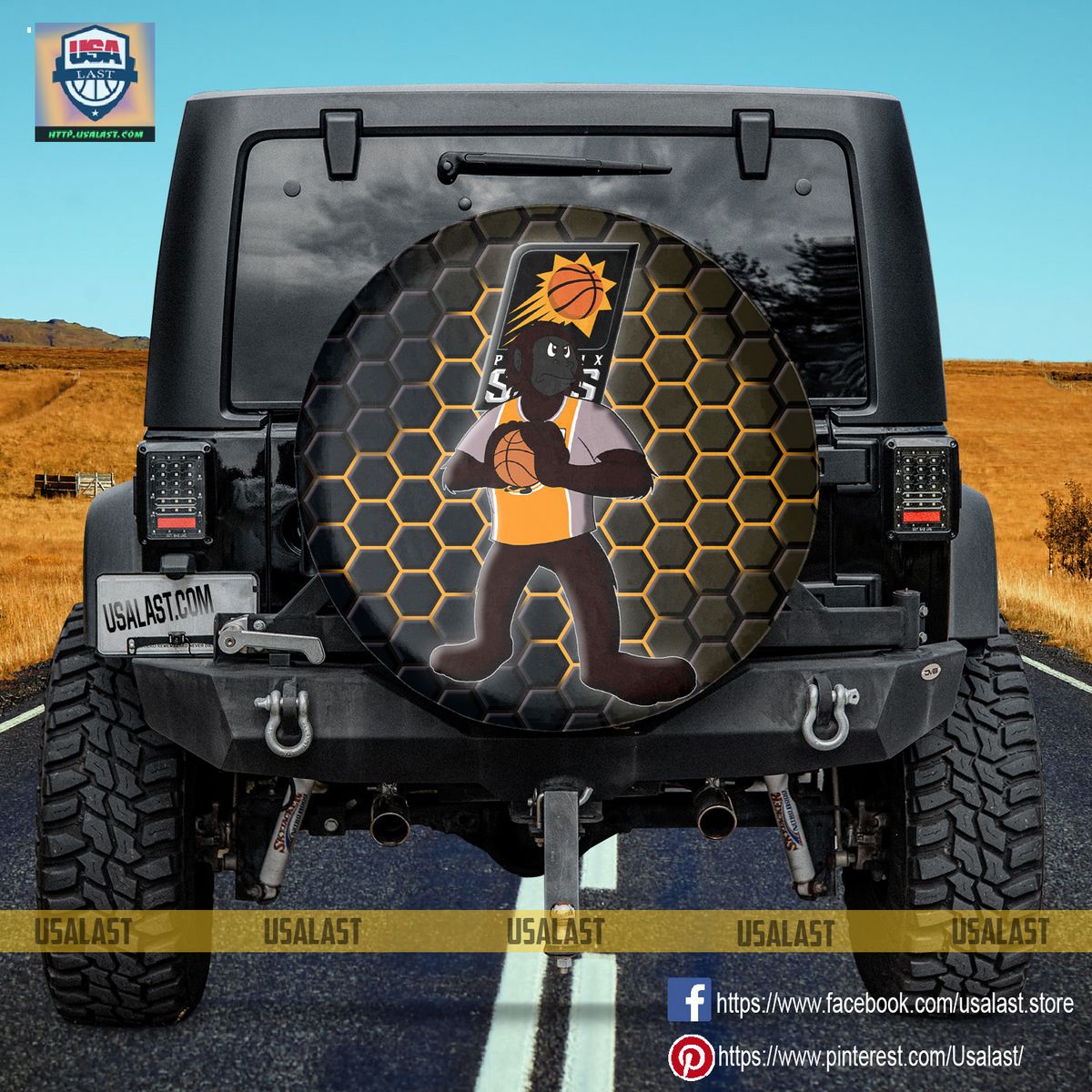 AMAZING Phoenix Suns NBA Mascot Spare Tire Cover