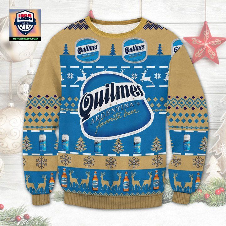 Quilmes Beer Ugly Christmas Sweater 2022 - You look different and cute